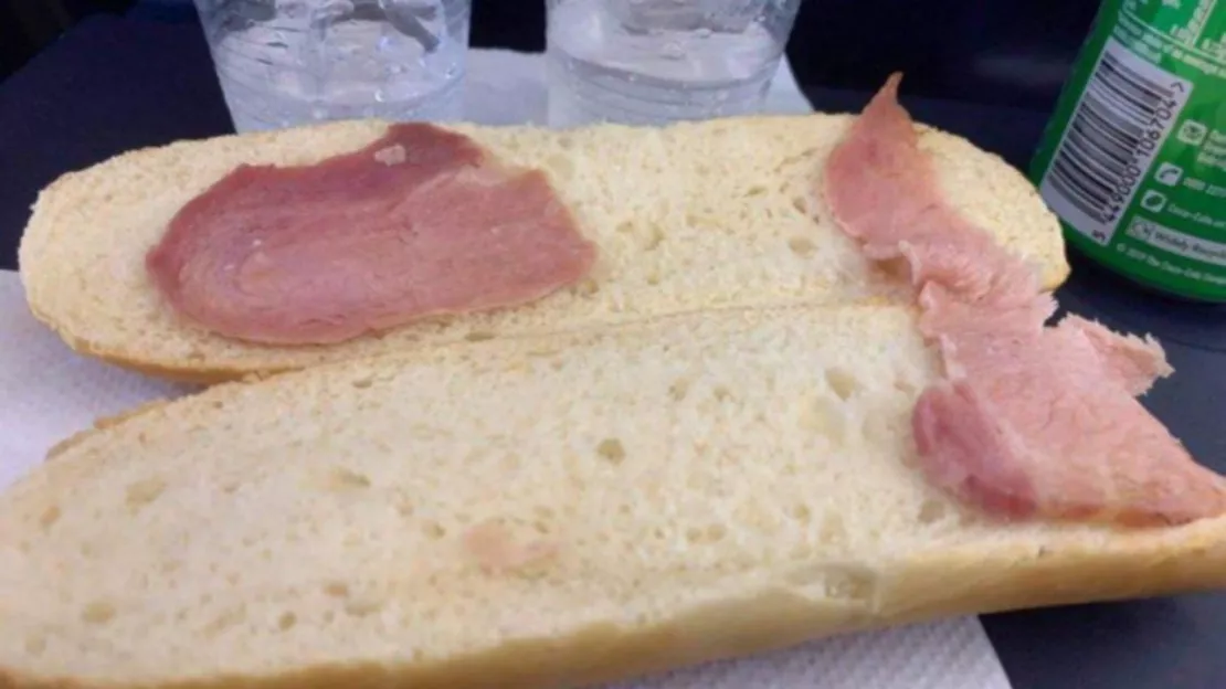 Dans un avion, une passagère achète un sandwich qui fait réagir la Toile ! (photo)