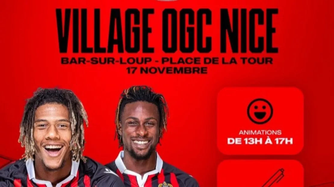 Les joueurs de l'OGC Nice en dédicace au Bar-sur-Loup
