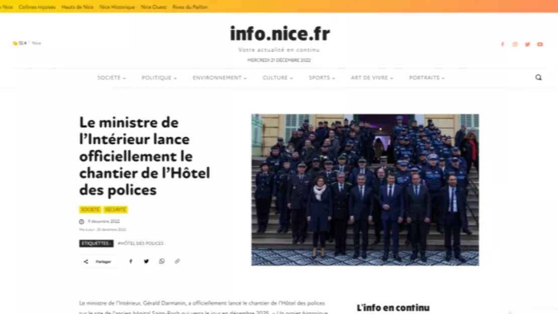 Eric Ciotti saisit l'Arcom contre le site d'information de la mairie Nice