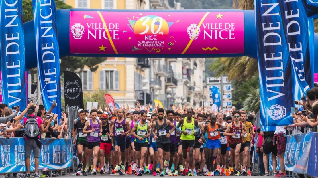 Plus de 5 000 participants ont dompté le semi-marathon de Nice