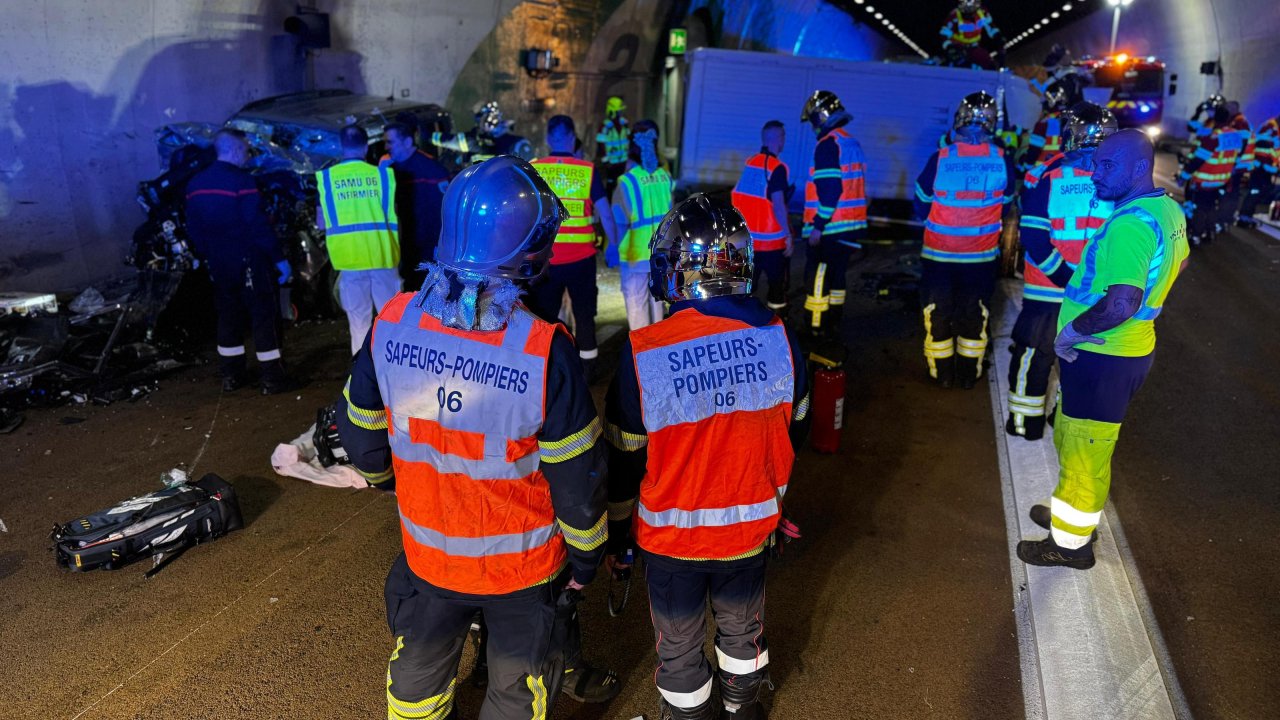 Grave collision dans le tunnel de l’A500 à La Turbie