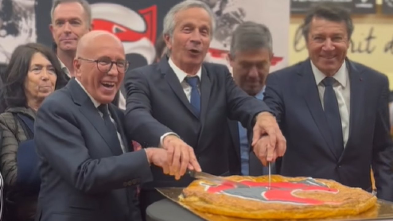 Municipales à Nice : Christian Estrosi et Éric Ciotti réunis autour de la galette du Cavigal Municipales à Nice : Christian Estrosi et Éric Ciotti réunis autour de la galette du Cavigal