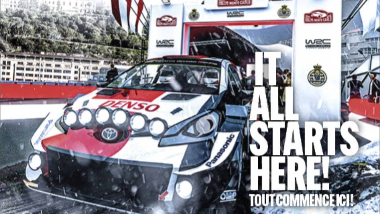 Top d&eacute;part pour le rallye Monte Carlo dans les Alpes-Maritimes