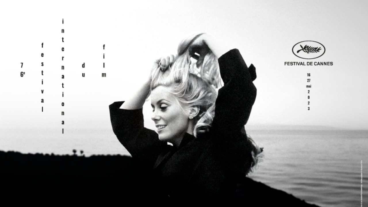 Catherine Deneuve sur l'affiche du 76e Festival de Cannes
