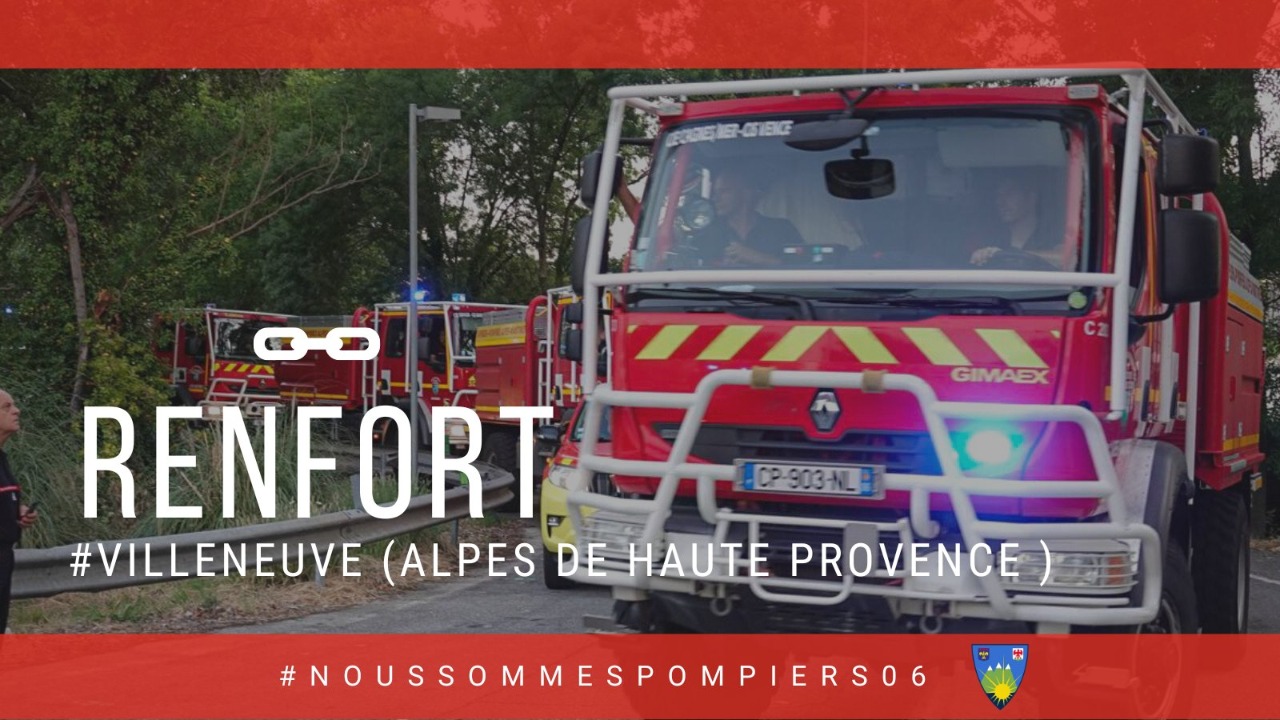 Des pompiers azuréens mobilisés sur l'incendie des Alpes-de-Haute-Provence Des pompiers azuréens mobilisés sur l'incendie des Alpes-de-Haute-Provence