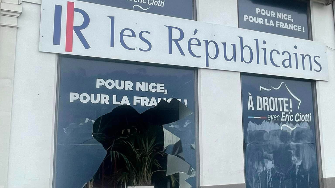 R&eacute;forme des retraites : la permanence d'&Eacute;ric Ciotti d&eacute;grad&eacute;e &agrave; Nice