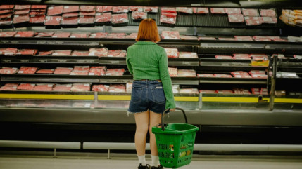 Action coup de poing de L214 dans les Carrefour des Alpes-Maritimes