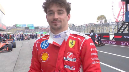 Charles Leclerc sur le podium, Ferrari r&eacute;pond pr&eacute;sent au Japon