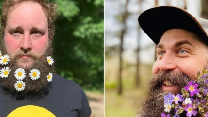 Découvrez la nouvelle tendance de la barbe fleurie (photos)