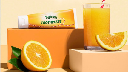 Tropicana invente le dentifrice après lequel vous pouvez boire du jus d’orange ! Tropicana invente le dentifrice après lequel vous pouvez boire du jus d’orange !
