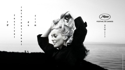 Catherine Deneuve sur l'affiche du 76e Festival de Cannes