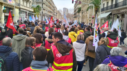 Les enseignants dans les rues de Toulon Les enseignants dans les rues de Toulon