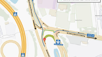 Nice : cet acc&egrave;s &agrave; l'autoroute A8 depuis la promenade des Anglais devient d&eacute;finitif