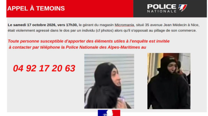 Nice : un appel &agrave; t&eacute;moins apr&egrave;s l&rsquo;agression du g&eacute;rant de Micromania, devenu un symbole du 17 octobre