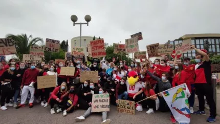 La colère des étudiants en sports La colère des étudiants en sports