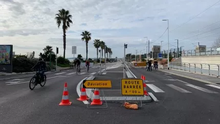 Sur le bitume, le parcours du combattant entre Villeneuve-Loubet et Antibes